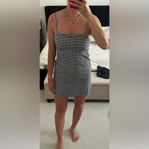 Gingham mini dress